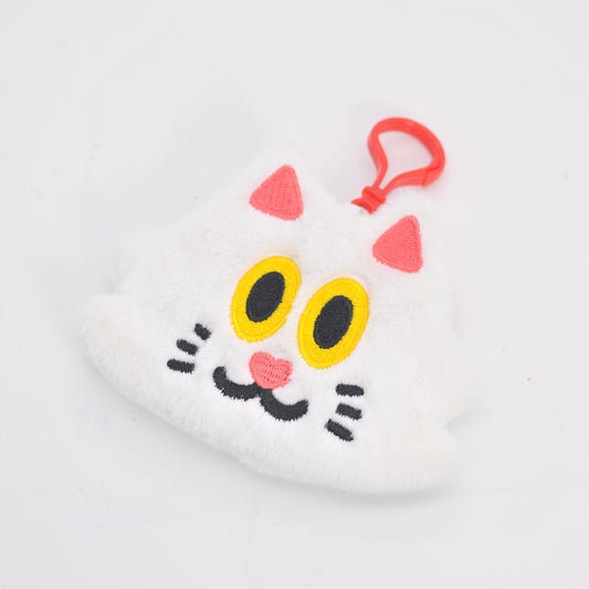 Plush Flat Cat Coin Purse