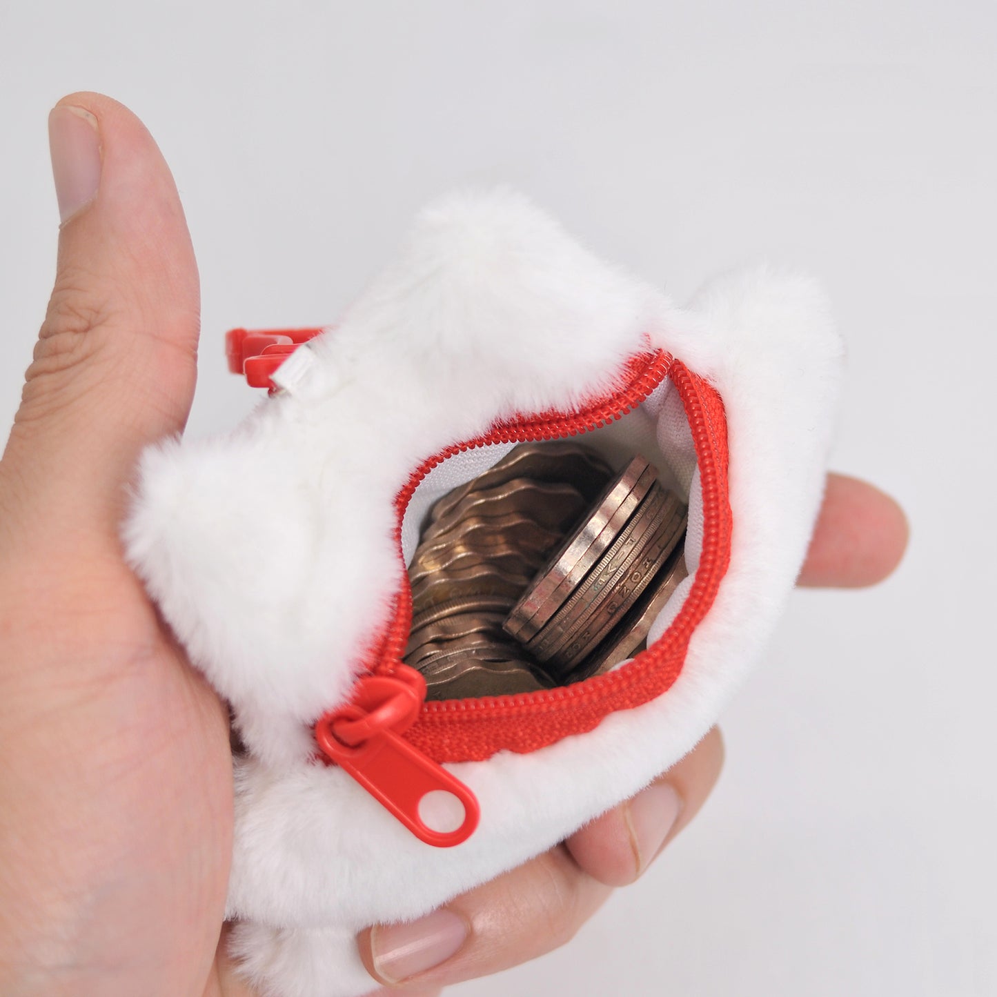 Plush Flat Cat Coin Purse